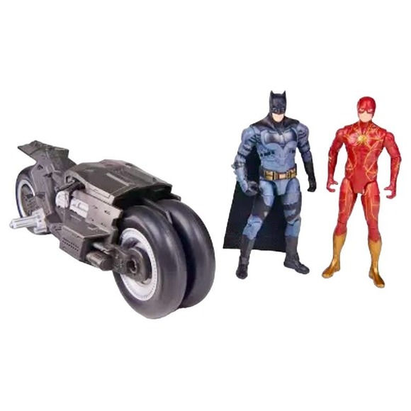 DC Comics The Flash Batcycle with Action Figures - 3pk - Picture 2 of 3